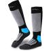 Summit Ski socks for men women & children - warm merino ski socks thermo winter stockings with upholstery I knee socks ski cuffs for winter snowboarding 42-44 black (1x pair)