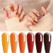 Vishine Amber Jelly Crystal Gel Nail Polish Collection Translucent Tortoise Shell Nails Red Coral Burnt Orange Grey Amber Brown 6 Colors Soak Off UV LED Nail Art Kit 8ml - Buy Online on GoSupps.com
