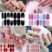 JERCLITY 24 Sheets Solid Color Nail Polish Strips - Press On Nail Stickers for Women | Nail Wraps Set with Nail File - Nail Art DIY - Buy Online on GoSupps.com