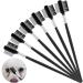 6 Pieces Tear Stain Remover Comb Double-sided Dog Eye Comb Brush Double Head Grooming Comb Multipurpose Tool for Small Pet Cat Dogs Removing Crust and Mucus