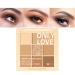 MAY FOLTREN Brown Neutral Nude Matte Eyeshadow Palette  9 Color Bronze Dark Brown Shimmer Eye Makeup Palette  Valentines Day Gifts  Waterproof Highly-Pigmented Long-Lasting Eye Shadow(06 Brown)
