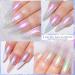 Gel Nail Polish Set Glitter Gel Nail Varnish 6 Color Micro Aurora Galaxy High Gloss Gel Polish Kit Chrome Nail Varnish 2-IN-1 No Wipe Gel Top Coat UV/LED Soak-Off Nail Polish - Buy Online on GoSupps.com