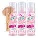 Bundle of Wooden Hair Comb - 18cm - 17g - Pale and Curl Boost Spray - Weightless Leave-In Spray for Frizz-Free Shi Pack of 3