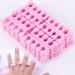 Lasieyo 50 pieces peachherz -heart -divider made of cotton - soft foam finger separator toe spreader for nail polish nail art pedicure lubricating gel etc.