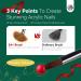 Saviland Christmas Acrylic Nail Brush Set - 4PCS Nail Art Brushes for Acrylic Powder & Liquid Monomer - Glitter Nail Art Tool for Manicure - Women's Gift Set (Size 6/10/12/14) - Buy Online on GoSupps.com