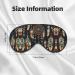 Feather Print Double-Sided Eye Mask | Soft Light Blocking Sleep Aid for Restful Sleep - Buy Online on GoSupps.com