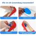 Buy 2 Pairs Heel Spur Inserts Silicone Gel Cushions for Plantar Fasciitis & Achilles Pain (EU 40-45) - Best Heel Protection for Shoes - Buy Online on GoSupps.com