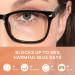 Cyxus Blue Light Blocking Square Glasses with Clear Lens | Black & Transparent Frame - Buy Online on GoSupps.com