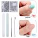 100 Pack Nail Polish Remover Wraps Pads - Ultra-Thin Foil with Cuticle Slide & Nail File for Easy Polish Removal - International Shipping Available - Buy Online on GoSupps.com