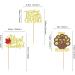 Cyodoos 24PCS Shiny Thanksgiving Cupcake Toppers Autumn Theme Cupcake Toppers T rkiye Food Selection Decoration Maple Leaf turkey Thanksgiving Cake Party Decoration Selection - Buy Online on GoSupps.com