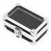 Nail Drill Holder Locking Design Durable Dustproof Nail Drill Container Drop Proof Aluminum Alloy Multi Hole for Artist Salon (Black)