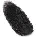 Luovce Ponytail Extension Human Hair Kinky Curly Drawstring Ponytail Hair Extension 18 inches Natural Colour 18 inch Natural Colour - Buy Online on GoSupps.com
