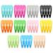 AyeVision 80 Pieces Hair Clips Curl Snap Metal Assorted Colors 5cm Barrettes