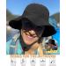 Waterproof UPF 50+ Packable Bucket Hat for Women Men - Black | Lightweight Sun Protection Boonie Cap for Hiking & Outdoor Activities - One Size - Buy Online on GoSupps.com