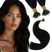 Youngsee nanoring extensions real hair black extensions real hair nanoring 35cm nanoring hair extensions nanoring extensions black nano extensions real hair short nano beads 50g #1 35 cm-nano 2-3- #1