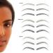 Godefroy MyBrows Long Lasting Eyebrow Transfers - Soft Arch Medium Brown - 48-Pairs (96 Transfers) | Perfect for Effortless Eyebrow Style - Buy Online on GoSupps.com