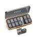 14 Compartments Weekly Pill Organizer 7 Day AM PM Pill Box 2 Times a Day Medicine Planner Portable Removable Travel Pill Case for Fish Oil/Vitamin/Supplement Box (LightBlack)