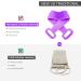 Extended Silicon Body Bath Brush Scrubber for Shower - Gentle Exfoliating Loofahs - Easy to Clean Washer (Purple) - Buy Online on GoSupps.com
