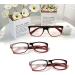 Kerecsen 3 Pack Women's Reading Glasses - High Quality Comfortable Rectangular Glasses (1.00 Deep Red) - Stylish Reading Aid for All Occasions - Buy Online on GoSupps.com