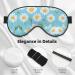 Buy White Daisy Light Blue Sleep Mask | Adjustable Breathable & Fashionable Eye Mask for Comfortable Sleep International Shipping Available - Buy Online on GoSupps.com