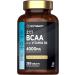 BCAA Tablet | 4000mg BCAAs per Serving | 365 Vegan Tablets | Essential Amino Acid Supplement with Vitamin B6 | by Horbaach