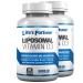 Life's Fortune Liposomal Vitamin D3 5000 IU Supplement Non-GMO High Absorption Supports Healthy Bones Mood and Immune System Function 60 (2 Pack) Caps