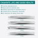 Upmore 4x Stainless Steel Tweezers Set - Silvery Eyebrow Tweezers & Scissors | Precision Tools for Flawless Grooming - Buy Online on GoSupps.com
