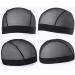 Leeven 5 Pcs Black Wig Caps for Women | Breathable Nylon | Stretchable Net Mesh Dome Wig Cap | Small Size (5 Count) - Buy Online on GoSupps.com