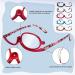 Dunzy 5 Pairs Magnifying Makeup Glasses for Women - Flip Down Cosmetic Reading Spectacles +2.50 - Buy Online on GoSupps.com