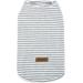 Zunea Striped Dog Shirt for Small Dogs & Cats | Summer Cool Vest Soft Cotton Tank Top for Pets - XL Gray (1 Pack) - Buy Online on GoSupps.com