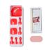 KISS imPRESS Fruity Candy Deep Red Pedicure Fake Toenails Kit | Square Shaped Press-On Nails with Prep Pad, Mini Nail File, Cuticle Stick | 24 Fake Nails - Buy Online on GoSupps.com