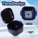 Prosthesis Box for Dentures & Braces | Portable Storage with Filter & Finger Toothbrush - Buy Online on GoSupps.com