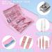 Professional 20-Piece Andrea Manicure Set with Nail Clippers and Scissors in Leather Bag - Pink - Buy Online on GoSupps.com