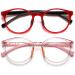 2 Pack Blue Light Glasses for Kids Girls | Anti-Fatigue Computer Game Glasses | Ages 4-14 | Anti Eyestrain & UV Glare Protection | Red & Pink - Buy Online on GoSupps.com