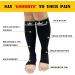 WHOTAY 2 Pairs Plus Size Toeless Compression Socks Wide Calf 20-30mmHg - Black 3XL - Buy Online on GoSupps.com