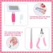 Miaoz Rabbit Care Set - Nail Clipper Trimmer Hair Remover & Grooming Tools for Small Pets (Pink) - Buy Online on GoSupps.com