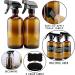 16-Ounce Amber Glass Spray Bottles w/Reusable Chalk Labels (2 Pack)  Heavy Duty Mist & Stream 3-Setting Sprayer Great for Essential Oils - Buy Online on GoSupps.com