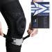 3PC Knee Brace Set  Built-in Full Leg Compression Sleeve Knee Pain Relief & Patella Stabilizer Knee Brace Support for Hiking  Soccer  Basketball  Running  Jumpers Knee  Tennis  Volleyball & Squats Black-A Large