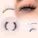 Boahankuke Magnetic Eyelashes Natural Look Manga Magnetic Eyelashes with Applicator Spiky Reusable Magnetic Eyelashes No Glue or Liner Needed Magnetic Lashes Light Weight Manga magnetic lashes