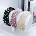 3 Pcs Elegant Pearl Knotted Headbands for Women and Girls - Wide Velvet Headbands for Fashionable Top Knot Hair Band - Buy Online on GoSupps.com
