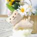 Buy Kawaii Cat Plush Key Pendant | Cute Cartoon Keychain - Soft Plush Figure Toy - Buy Online on GoSupps.com