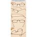 Lanomi Narrow Reading Glasses for Men & Women - Vintage Rectangle Metal Frame - 5-Piece Set - 2.5 Diopters - Lightweight Visual Aid - Buy Online on GoSupps.com