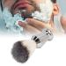 Beard foam brush made of stainless steel with fine synthetic bristles quick drying foam brush for efficient trimming