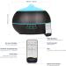 500ml Essential Oils Aromatherapy Diffuser | Ultrasonic Air Humidifier for Bedroom | Wood Grain Design | Black Fragrance Oil Diffuser - Buy Online on GoSupps.com