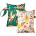 SEAUR 2-Pack Waterproof Cloth Diaper Pockets with Zipper - Portable Baby Diaper Bags (Color 5) - 18x25 cm - Buy Online on GoSupps.com