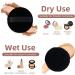 6 Pieces Soft Round Cotton Makeup Puffs for Face & Body - Black/Nude - Buy Online on GoSupps.com