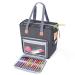 Luxja Small Knitting Tote Bag, Yarn Storage Bag for Carrying Projects, Knitting Needles, Crochet Hooks and Other Accessories, Gray Gray Small