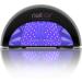 NailStar Professional LED Nail Lamp Dryer for UV Gel Polish Shellac Acrylic & More With Built-In Timers & Low Heat Emission 3x Faster than UV Lamp Curing - Black