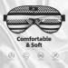 Black White Stripe Ultra-Soft Light-Blocking Eye Mask for Comfort & Restful Sleep - International Shipping - Buy Online on GoSupps.com