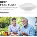 Healvian Scoop Plate - Spill Proof Dish with Suction Base for Elderly | Self-Feeding Silicone Bowl for Elderly & Disabled Adults - Buy Online on GoSupps.com